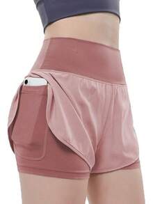 Women Sports Shorts - Rose - View 9