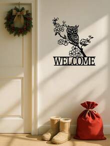 HELLOYOUNG 1 Stück modernes Tier Metall Wandkunst Set - Eule/Schmetterling/Kolibri Dekoration für Innen- und Außenbereiche, geeignet für moderne Wohndekoration, Heimdekoration, Raumdekoration, Schlafzimmerdekoration, Badezimmerdekoration, wasserfest, rostfrei und langanhaltend, Wanddekoration, Geburtstagsgeschenk, Küche, stabil und nicht verblassend, Urlaubsartikel