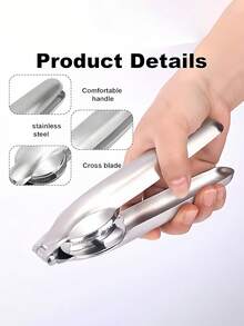 1pc Nut Cracker Sheller Walnut Pliers,Stainless Steel Kitchen Tools,Multifunctional Chestnut Opener Nut Walnut,Kitchen Utensils Dried Fruit Opener,Stainless Steel Chestnut Clip Metal Nut Cracker, Multifunction Pecan Nut Cutter Walnut,Kitchen Chestnut Opener,Protable Nutcracker Chestnut Clip, Stainless Steel Chestnut Cutter Tool