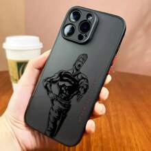 Custodia per iPhone S, stile anime, motivo 's Bizarre Adventure, custodia opaca per iPhone 16, 16E, 15, 14, 13, 12, 11 Pro, XR, XS, X, 8, 7, SE, Plus, Max, custodia rigida trasparente