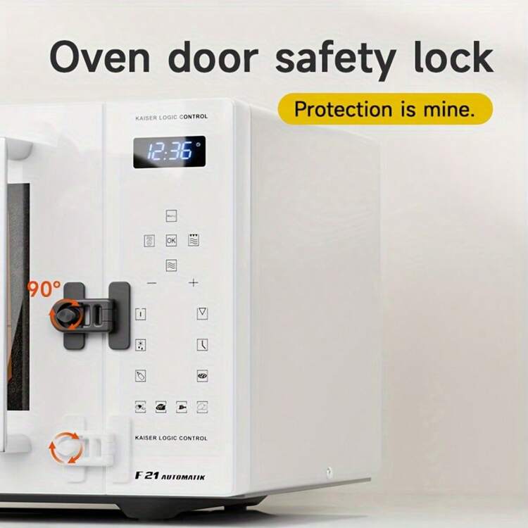 2pcs Universal Fridge & Freezer Door Lock, Multi-Functional Safety Latch, Easy Installation, No Electricity Or Battery Required - Multicolor - View 3