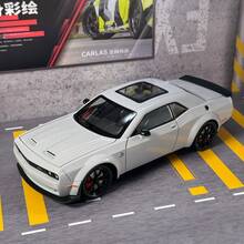 1:24 黑色金属压铸赛车模型，具有逼真的设计、声音和转向 - 适合年轻人收藏的完美玩具车、圣诞装饰和礼物 - 彩色 - 查看 14
