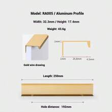 Manijas ocultas simples para gabinetes, tiradores de puertas de armarios de cocina, elegantes manijas largas de aleación de aluminio para muebles