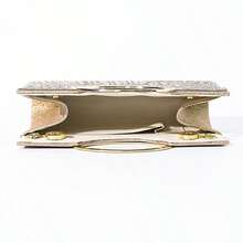 Sparkling Crystal Rhinestone Gold Purse,Gold Bag For Women, Luxury Glitter Cocktail Gold Clutch Bag For Weddings Parties & Formal Events, Elegant Evening Handbag With Bridal Party Sequin Dress & Holiday Gown Matching,Perfect For Party Wedding Prom Dinner/Banquet Matching With Holiday Party Dress Evening Dress & Sequin Dress , New Year - Hoa hồng vàng - Xem 8