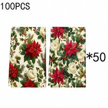 1 zestaw/2 szt./100 szt. Ręczniki kuchenne i ściereczki kuchenne z nadrukiem w kolorze Wintergreen, odpowiednie do dekoracji wnętrz w restauracjach, kuchniach, łazienkach, jako dekoracja imprezowa, prezent na festiwal, a także jako prezent świąteczny