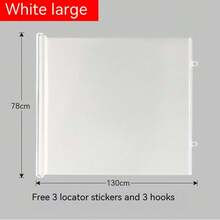 1 Easy-To-Install And Retractable Black PVC Pet Door - Automatically Closes Safety Fence Without Drilling, Indoor And Outdoor Dog And Cat Isolation Fence, Suitable For Stairs, Doors, Rooms, Simple Design, No Need To Drill For Installation, Sturdy Structure, Special For Apartment Pets