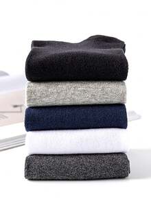 1/4/5 Pairs Mid-Calf Socks In Rock And Hip-Hop Style For Autumn And Winter, The Preferred Choice For Street Trendsetting Youths