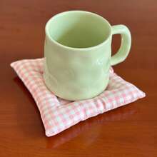 1pc Creative Bow Tie Coaster, High-End, Luxury Photography Prop, Decorative Mat, Heat Insulation Mat, Coffee Cup Mat, Holiday Decorative Coaster, Fabric Filled Coaster - Multicolor - View 10