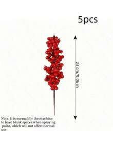 20 件鲜艳的红色人造浆果，用于圣诞树装饰 - DIY 节日装饰配件、客厅装饰 - 彩色 - 查看 14