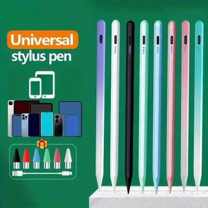 Upgraded Version Touch Stylus For Phones And Tablets, Compatible With IPad 2nd To 10th Generation, Supports Fast Charging For IPad Pro 11/12.9, Suitable For IPad Mini 5/6 And IPad Air 3/4/5, Includes 2 Replacement Tips.