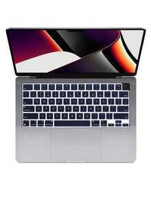 1 件黑色键盘保护膜，适用于 MacBook ISO 布局（欧洲版），电子产品，办公用品，电脑配件，屏幕保护膜
