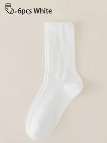 40 piezas/30 piezas/24 piezas Calcetines deportivos cómodos unisex, calcetines largos para hombres, adecuados para deportes y entrenamiento, calcetines largos para mujeres, uso casual y de negocios, antibacterianos, suaves, negros y blancos, resistentes al olor, transpirables, suaves y ligeros, adecuados para otoño/invierno, 20 piezas/10 piezas/8 piezas/6 piezas/4 piezas/2 piezas, otoño