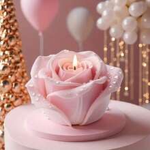 3D Rose Candle Mold - Realistic Pink Rose Flower, Suitable For Wax, Soap, Resin, Plaster And Clay Handmade Materials, Reusable And Easy Demold, Great For Beginners And Experts. Delicate Petal Texture, Elegant Design, Flexible Material, Perfect For Handcraft Lovers And Artisans To Use For Wedding, Valentine's Day, Birthday, Mother's Day, Thanksgiving Home Decor Projects