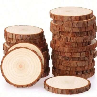 1 pieza Grandes astillas de madera natural - Centros de mesa rústicos para bodas y eventos, rebanadas de madera sin terminar de alta calidad para decoración del hogar, fiestas, sin necesidad de electricidad, centro de mesa para bodas | Accesorio elegante para mesa | Rebanada de madera natural, rebanadas de madera, suministros para manualidades, madera, rebanadas de tronco, de madera, de madera, boda, Navidad, manualidades navideñas, suministros para manualidades para adultos, artes y manualidades, hazlo tú mismo, posavasos, juguetes de madera, decoración de madera, juguetes de madera, manualidades hazlo tú mismo