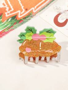 1pc Christmas New Snowman Hair Clip, Christmas Tree Hair Clip, Unique Personalized Hair Claw Clip Winter Hair Accessories Elegant Hair Clutch