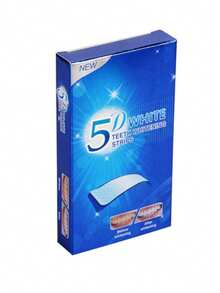 Tiras blanqueadoras de dientes, cuidado de la higiene oral, tiras blanqueadoras elásticas de doble cara, pastillas blanqueadoras, blanqueamiento de dientes en casa, kit de blanqueamiento, contiene xilitol, elimina manchas amarillas, manchas de café y vino tinto, regalo para el hogar y viaje Pasta de dientes - Azul - Ver 9