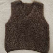Women Sweater Vests - Brown - View 5