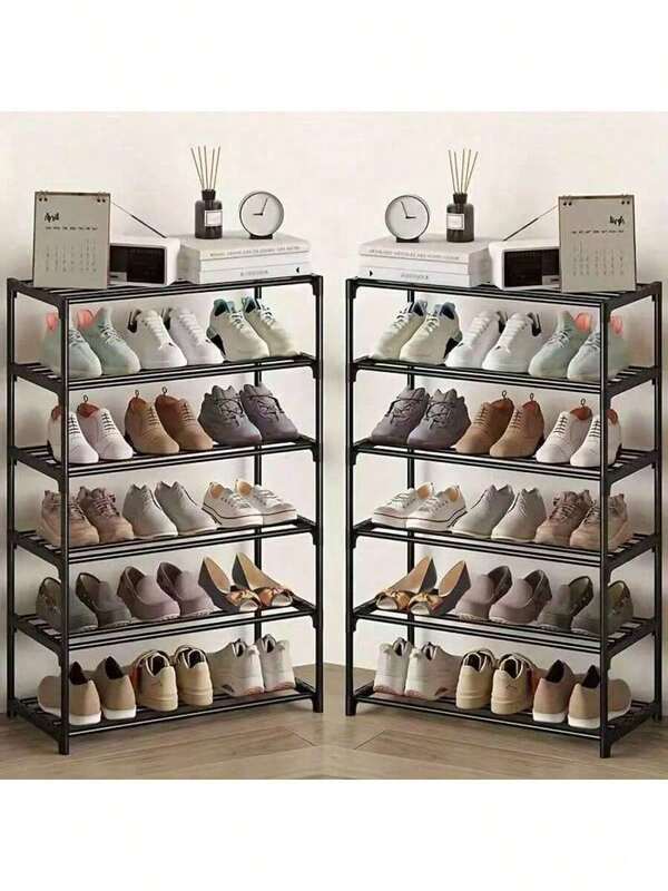 1pc Simple Multi-Tier Shoe Rack, Durable Shelf Shoe Storage Shelf, Easy Assembly Shoe Storage Container, Household Storage And Organization For Entryway, Hallway, Bedroom, Living Room, Home, Dorm, 2-7 Layers,Christmas,Winter