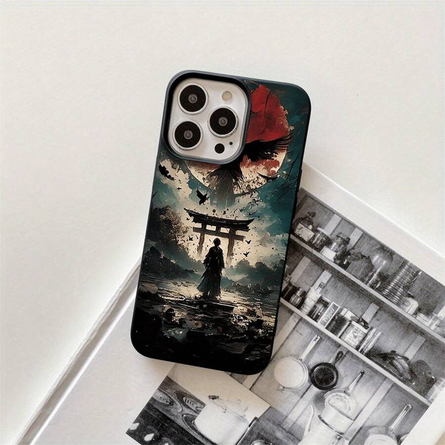 Fundas y carcasas protectoras para phone con orificios grandes y diseño estampado negro. Compatibles con phone 16 Pro Max, 16, 15 Pro, 14, 14 Plus/14 Pro Max, 13, 13 Pro, 12 Pro, 11/11 Pro y la serie Pro. Ideales para regalar en cumpleaños y otras ocasiones especiales. - Negro - Ver 1