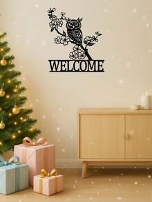 HELLOYOUNG 1 Stück modernes Tier Metall Wandkunst Set - Eule/Schmetterling/Kolibri Dekoration für Innen- und Außenbereiche, geeignet für moderne Wohndekoration, Heimdekoration, Raumdekoration, Schlafzimmerdekoration, Badezimmerdekoration, wasserfest, rostfrei und langanhaltend, Wanddekoration, Geburtstagsgeschenk, Küche, stabil und nicht verblassend, Urlaubsartikel