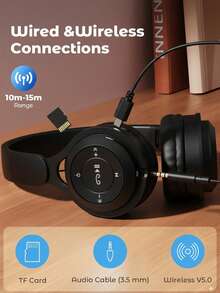 Wireless 5.0 In-Ear Headphones, High-Resolution Audio, Leather Texture, Birthday Gift, Suitable For Daily Use - Multicolor - View 7