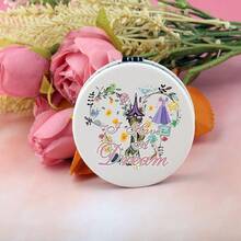 Magical Kingdom Compact Mirror Princess Gift I Have A Dream Faily Cartoon Tales Pocket Mirror Gift I Have A Dream - 如圖 - 查看 5