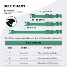 PVC Waterproof, Odor-Resistant, Anti-Rust Dog Collar With Adjustable Buckle, Easy To Clean, Suitable For Small, Medium, And Large Dogs - Green - View 3