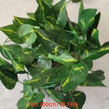 12/24pcs Silk Artificial Ivy Vines Leaf Garland Plants Hanging Wedding Garland Fake Foliage Flowers Home Kitchen Garden Office Wedding Wall Decor Gifts Birthday Graduation