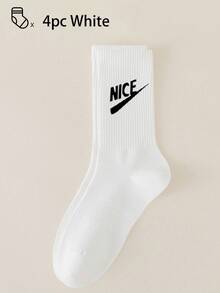 40pcs/30pcs/24pcs Unisex Comfortable Sports Socks, Men's Long Socks For Sports And Training, Women's Long Socks For Casual And Business Wear, Antibacterial, Soft, Black And White, Odor-Resistant, Moisture-Wicking, Lightweight And Comfortable, Suitable For Autumn/Winter, 20pcs/10pcs/8pcs/6pcs/4pcs/2pcs Set, Autumn