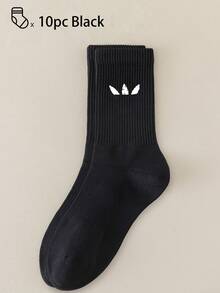 40pcs/30pcs/24pcs Unisex Comfortable Sports Socks, Men's Long Socks For Sports And Training, Women's Long Socks For Casual And Business Wear, Antibacterial, Soft, Black And White, Odor-Resistant, Moisture-Wicking, Lightweight And Comfortable, Suitable For Autumn/Winter, 20pcs/10pcs/8pcs/6pcs/4pcs/2pcs Set, Autumn