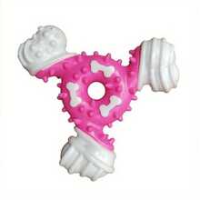 Durable Dog Chew Toy For Teeth Cleaning - Durable Nylon Teeth Stick With Interactive Puzzle Design, Perfect For Small And Medium Dog Breeds, Promotes Healthy Chewing And Play, Suitable For Aggressive Chewers - Màu Hồng Tươi - Xem 6