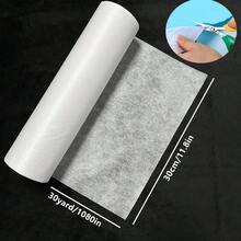 畅销白色熨烫无纺布粘合衬：11.8 英寸 x 30 码中等重量无纺布粘合衬，熨烫聚酯纤维单面粘合衬，适用于 DIY 工艺品用品 - 彩色 - 查看 5