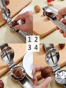 1pc Nut Cracker Sheller Walnut Pliers,Stainless Steel Kitchen Tools,Multifunctional Chestnut Opener Nut Walnut,Kitchen Utensils Dried Fruit Opener,Stainless Steel Chestnut Clip Metal Nut Cracker, Multifunction Pecan Nut Cutter Walnut,Kitchen Chestnut Opener,Protable Nutcracker Chestnut Clip, Stainless Steel Chestnut Cutter Tool