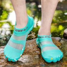 Giày đi nước cho cặp đôi thích hợp cho người đi chân trần, giày đi biển đế mềm dành cho nữ để bơi lội, lặn biển, dép sandal mùa hè nhanh khô ngoài trời, giày đi nước câu cá, giày lội nước thoáng khí chống trượt - Màu xanh bạc hà - Xem 6