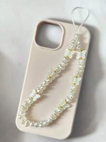 1 件珍珠贝壳和心形装饰配件吊饰，适用于手机链、相机带，适合送给母亲、家人、朋友、生日、节日的手机吊饰礼物 - 彩色 - 查看 6