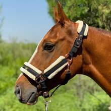 TGW RIDING High Quality Mane Tamer, Smooth Memory Fabric Abrasion-Resistant Outer Layer, Detachable Anti-Rub Fur Trim On Nose Bridge, Cheeks, And Nape, Quick Release Buckles, Available In Small, Medium, And Large Sizes - Multicolor - View 14