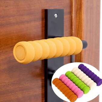 Door Handle Protector Foam Warm Anti-Collision Pad Door Handle Cover Winter Anti-Static Door Knob Sleeve Insulation,Galentines,Puppy,Carnival,Party Decorations
