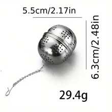 1pc/2pcs, Stainless Steel Tea Filter With Chain - Reusable Mesh Filter, Perfect For Tea, Spices And Seasonings, Tea Infuser, Mesh Tea Filter, Creative Separable Tea Accessories, Kitchen Tea Accessories