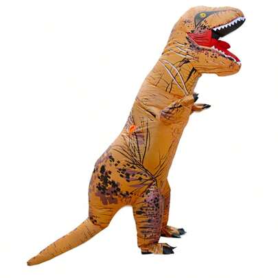 Disfraz inflable de Tiranosaurio Rex adecuado para una altura de 1,5-2m, disfraz inflable de dinosaurio para adultos para eventos deportivos, accesorio de disfraz de dinosaurio para montar, vestido de fiesta