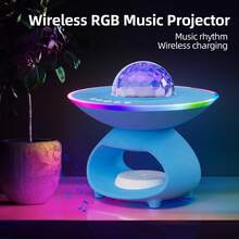 Moderne RGB Projektionslampe - Dekorative Tischlampe, USB aufladbarer Lautsprecher, perfektes Festival-Geburtstagsgeschenk für Freunde