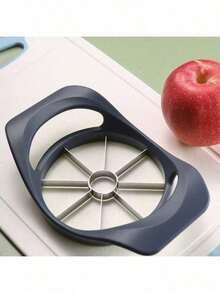 1pc Stainless Steel Apple Cutter & Corer - Multi-Functional Fruit Separator Tool With Ergonomic Handle For Outdoor Picnics, Camping, BBQs - Portable, Hygienic & Design For Fruit Prep, Bbq Essentials, Practical Kitchen Tool, 1pc Apple Pitter, Fruit Processing Aid,Apple, Pear, Removal Tool,Stainless Steel Flower Shaped Apple Cutter,  Fruit Cutter, Multifunction Fruit Corer & Divider, Household Kitchen Fruit Cutting Tool - 灰色 - 查看 4