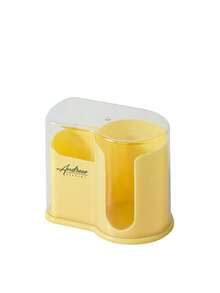 1pc Multi-Scene Covered Dust-Proof Storage Box, Cotton Swab Storage Box, No-Drill Makeup Remover Pad Storage Box, Desktop Organizer Box, Hair Clip, Hair Tie, Headband, Lipstick Storage Box, Toothpick, Wire, Cosmetics, Beauty Cotton Swab Organizer Box