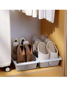 [Hot Selling] 3-Tier Space-Saving Shoe Rack - Dust-Proof Plastic Storage Rack For Slippers And Shoes, Multi-Functional Home Storage Solution, Space-Saving Household Shoe Rack, Drawer-Style Plastic No-Assembly Shoe Rack, Magical Slipper Storage Rack. - Multicolor - View 6