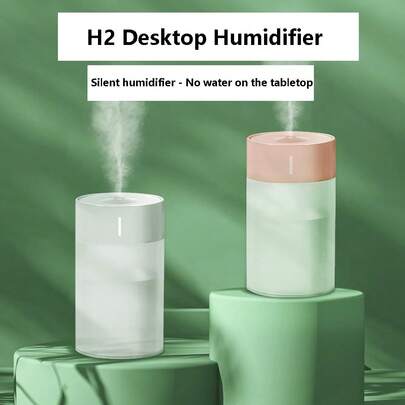 Umidificador Montado no Carro, Modelo Doméstico USB, Adequado para Estudantes, Uso no Escritório, Design de Mesa, Operação Silenciosa, Máquina de Aromaterapia com Névoa de Ar Interno, Item de Presente
