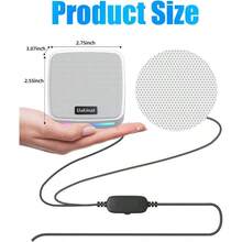 Computer Speakers, Computer Speakers Desktop PC, Desktop Speakers, USB Powered 3.5mm Aux Speaker PC, Laptop, Tablet, PhoneWhite - Initial - View 3