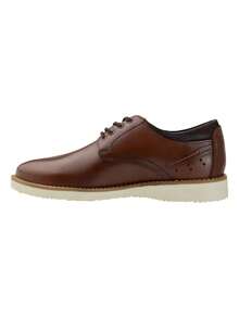 Zapato Derby De Hombre Confort Gino Cherruti Piel Café Premium Leather Dress Shoes For Men Stylish Comfortable Formal Footwear Classic Brown Office Shoes - Marrón - Ver 3