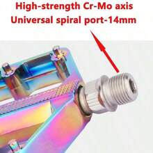 1 Pair Mountain Bike Pedals, Aluminum Alloy Bearing Pedals, DU Pedal Pads, Bicycle Accessories With 20 Anti-Slip Pins, CNC Machined Flat Platform Pedals, 9/16" Lightweight Platform, Suitable For Road Bikes, Mountain Bikes, BMX - Multicolor - View 9