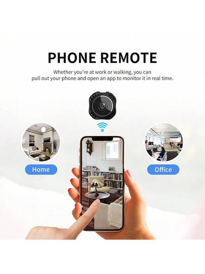 1pc Round Mini Security Camera Wireless Hidden WiFi Camera, 1080P Night Vision Function, Convenient Installation Of Magnetic Attraction, Motion Detection, 360 Adjustment, Home, Outdoor Indoor Environment, Good Choice s. view 6