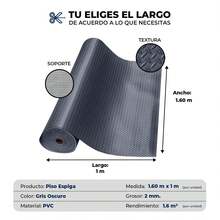 VINILMAX Plastic Flooring - 深灰色 - 查看 7