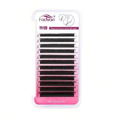 Cílios Postiços De Fadvan YY 0.07D Extensão de Cílios Profissional